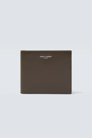 Saint Laurent Cartera plegable YSL de piel