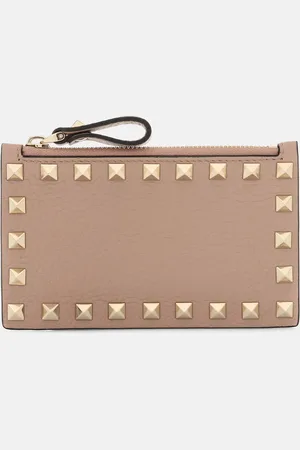 VALENTINO GARAVANI Tarjetero Rockstud de piel