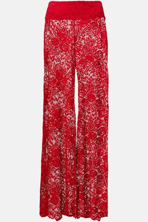 ALEXANDRA MIRO Pantalones anchos Paloma de encaje