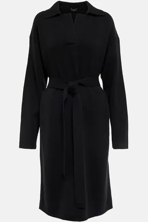Joseph Vestido midi de lana con cinturón