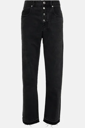 Marant Etoile Jeans rectos Belden de tiro alto