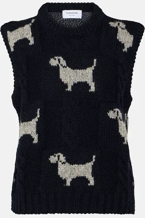 Thom Browne Chaleco Hector de lana y mohair