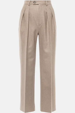 Loro Piana Pantalones de traje de lana y cachemir