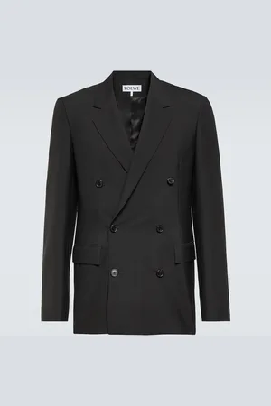 Loewe Blazer cruzado de lana y mohair