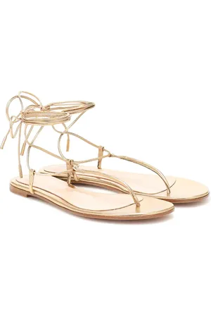 Gianvito Rossi Sandalias Gwyneth de piel metalizada