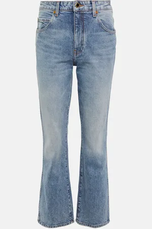 Khaite Jeans rectos Vivian de tiro alto