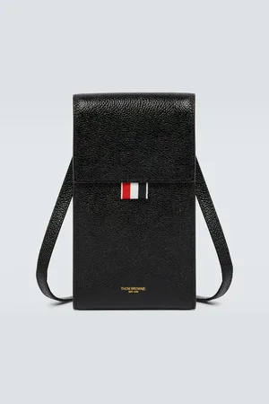 Thom Browne Funda para móvil de piel