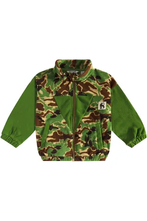 Mini Rodini Chaqueta de forro polar de camuflaje