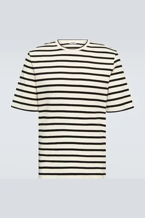Jil Sander Camiseta de algodón a rayas