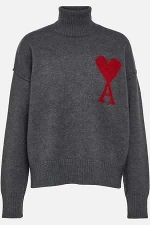 Ami Jersey de cuello alto Ami De Cœur de lana