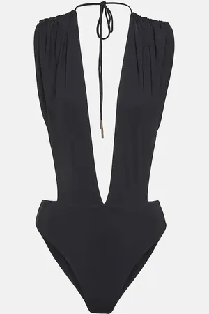 Saint Laurent Bañador con cuello halter
