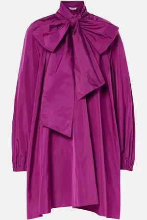 Max Mara Vestido corto Garibo de tafetán con lazo