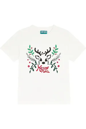 Kenzo Camiseta de jersey de algodón estampada