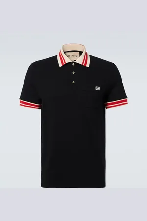 VALENTINO Polo VLogo de piqué de algodón
