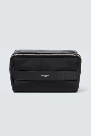 Saint Laurent Pouch con ribetes de piel