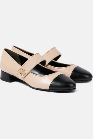 Tory Burch Salones Mary Jane de piel con logo