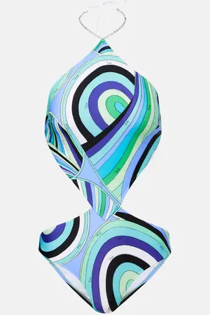 Puccini Bañador Iride con cuello halter