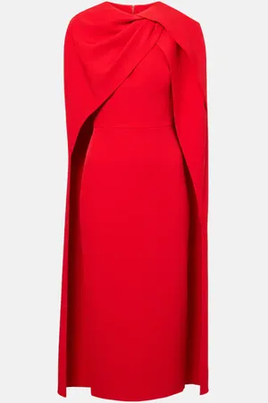 Safiyaa Vestido midi con capa