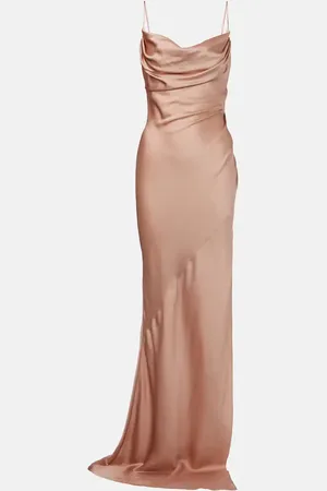 Balmain Vestido de fiesta en satén de seda