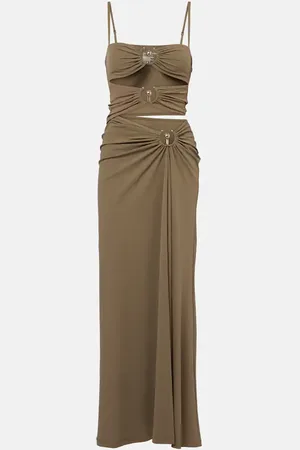 CHRISTOPHER ESBER Vestido largo Orbit fruncido