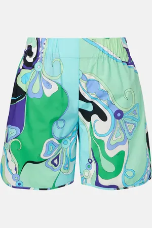 Puccini Shorts Orchidee de algodón estampados