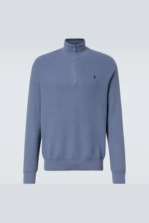 Ralph Lauren Jersey de algodón con media cremallera
