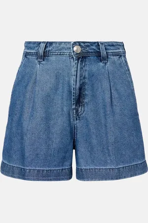 7 for all Mankind Shorts Hilo en denim plisados
