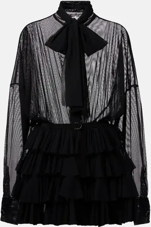 Norma Kamali Vestido corto con volantes