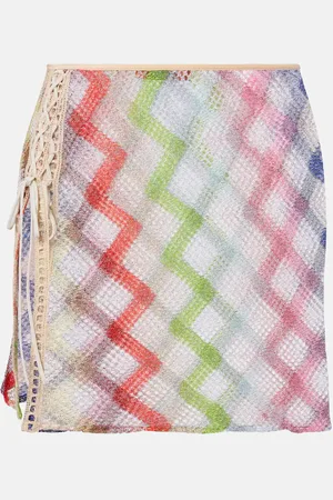 Missoni Minifalda de croché con zigzag