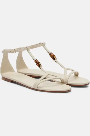 Gucci Sandalias Bamboo de piel