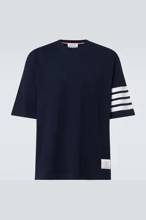 Thom Browne Camiseta de jersey de algodón con 4-Bar