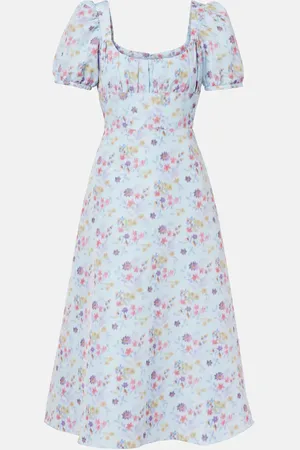 Markarian Vestido midi Elora de ikat floral