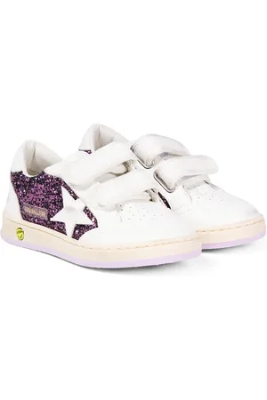 Golden Goose Zapatillas Ball Star de piel con glitter