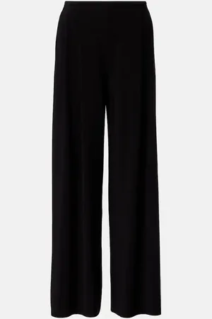 Norma Kamali Pantalones anchos de tiro alto