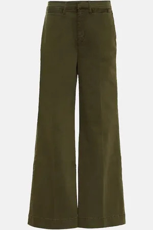 Frame Pantalones Le Tomboy en sarga de algodón