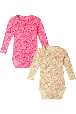 Mini Rodini Bebé - set de 2 bodies de jersey