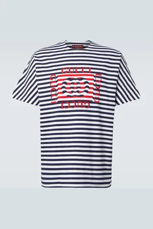 Gucci Camiseta de jersey de algodón a rayas