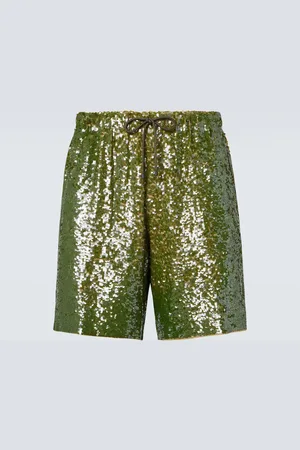 DRIES VAN NOTEN Bermudas con lentejuelas