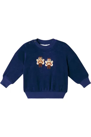 Mini Rodini Bebé - sudadera de felpa de algodón bordada