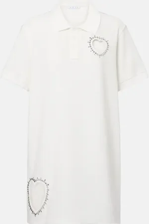 AREA Vestido polo adornado con aberturas