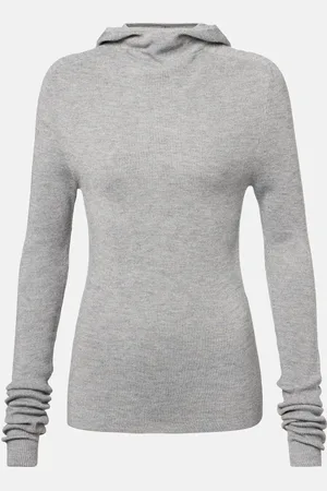 The Frankie Shop Top Danae de punto acanalado con capucha