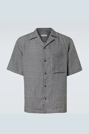 Loro Piana Camisa de lino a cuadros