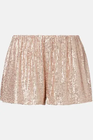 Norma Kamali Shorts Boyfriend Elephant con lentejuelas