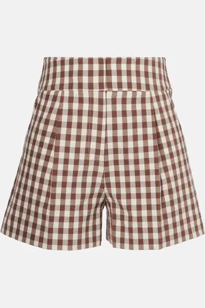 VERONICA BEARD Shorts Haina de sirsaca a cuadros
