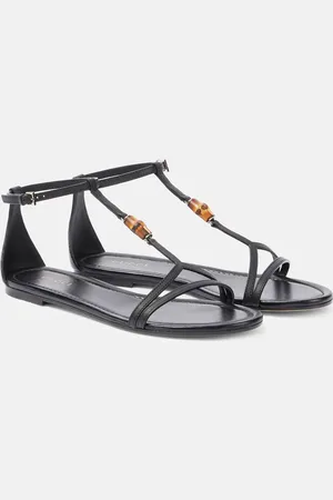 Gucci Sandalias Bamboo de piel