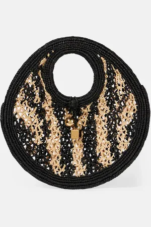 Jacquemus Bolso al hombro Spiaggia Small de rafia