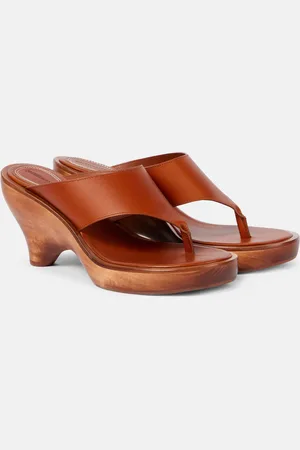 ZIMMERMANN Sandalias con cuña Wild 95 de piel