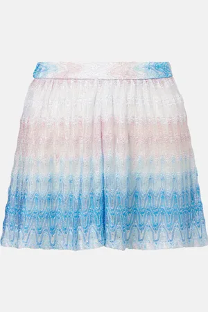 Missoni Falda pantalón de lamé de tiro alto