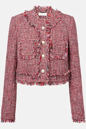 Safiyaa Chaqueta de tweed en mezcla de lana