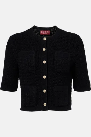Gucci Cárdigan cropped en mezcla de algodón